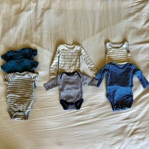 Lot of 7 cotton onesies
